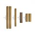 Kit Bambu Para Massagem Modeladora Corporal e Facial - c/7un - Zhenmed