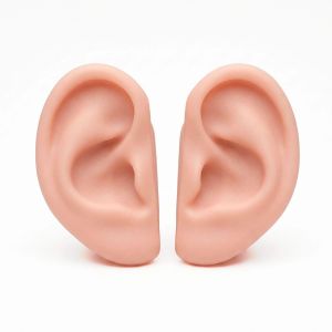 Par de Orelhas De Borracha Humanas Para Acupuntura - 7,5cm - ZhenMed