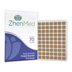Ponto Cristal Zirconado p/ Auriculoterapia c/ 70un